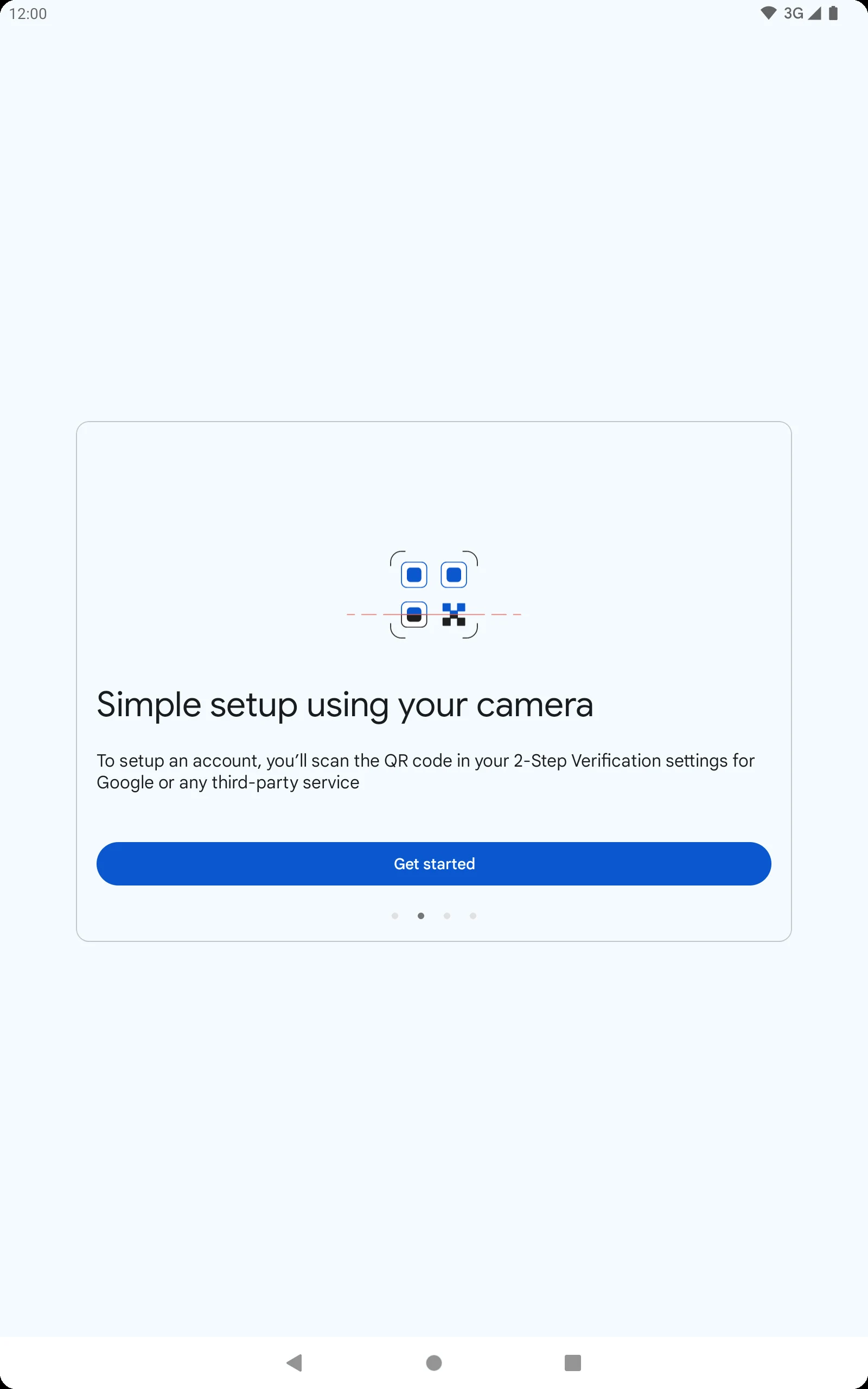 Google Authenticator screenshot