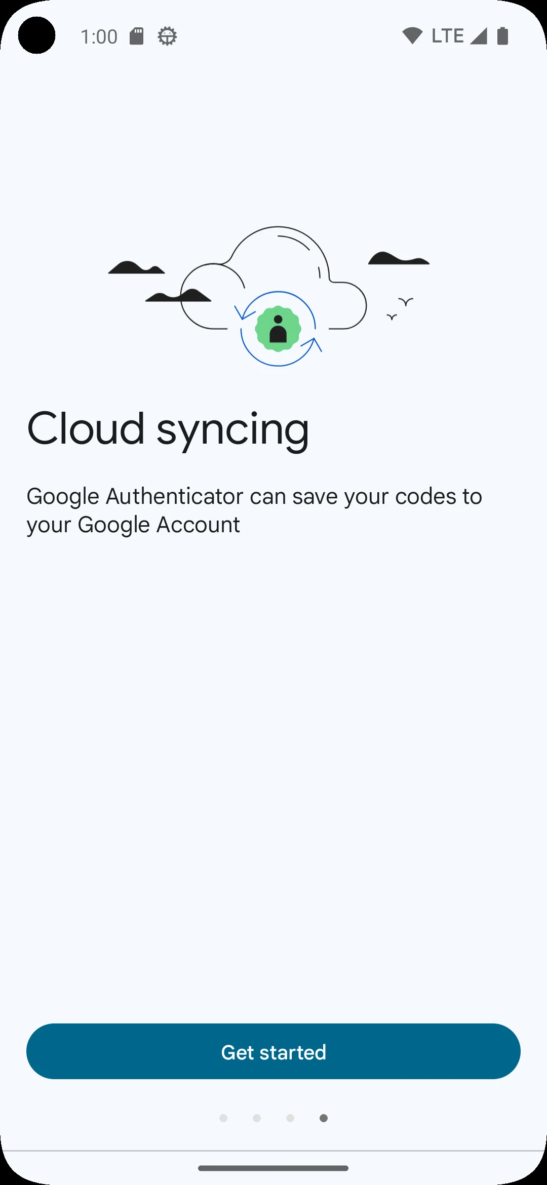 Google Authenticator screenshot